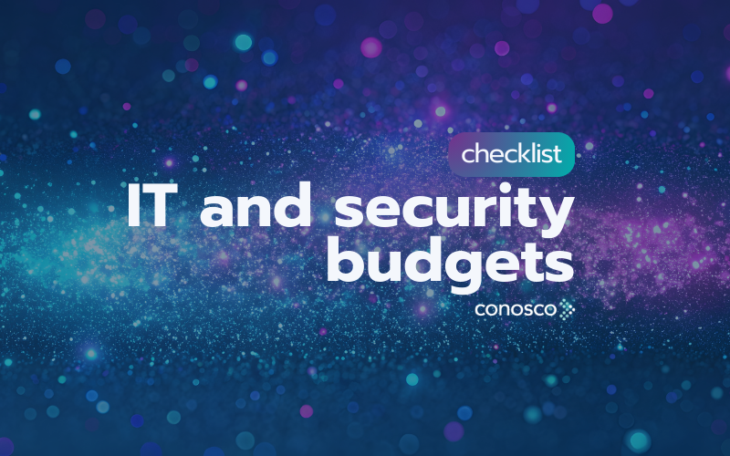 IT and security budget checklist title