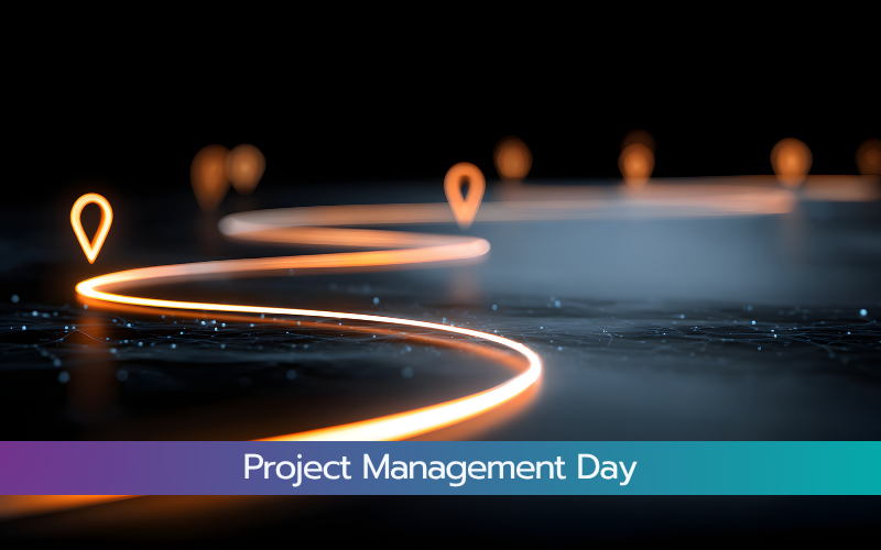 Light line with map tacks